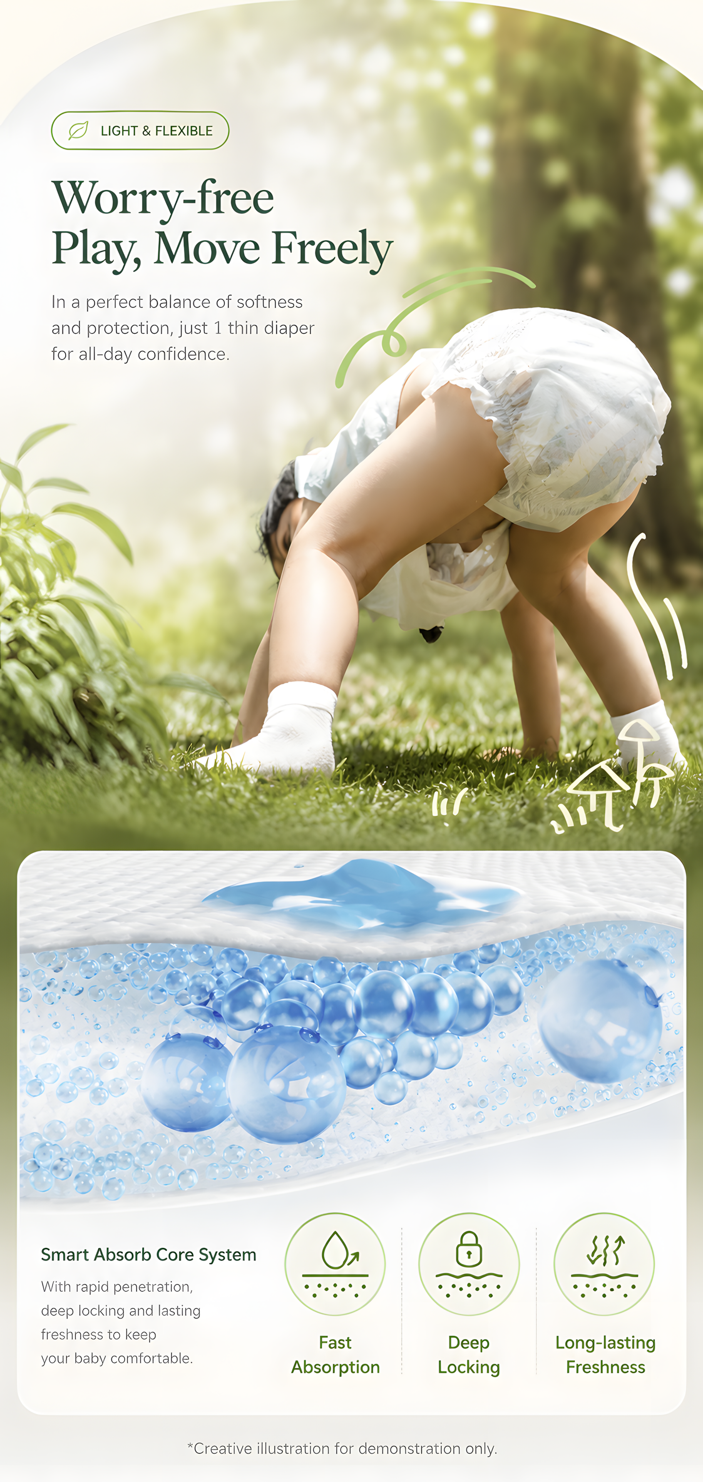 Enternal Summer Shape & Colour Nappies - 2 Packs | 360° Seamless Comfort
