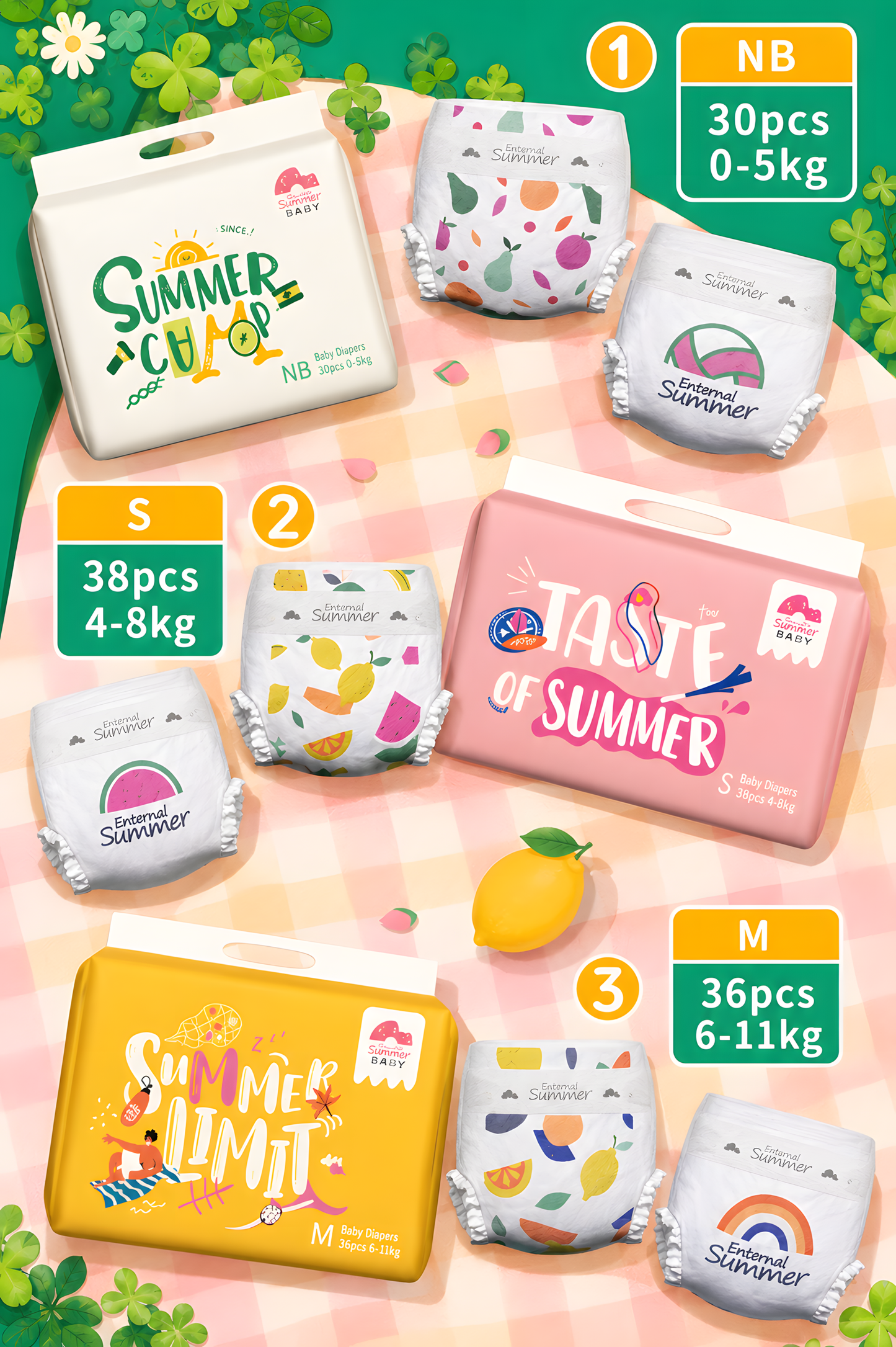 Enternal Summer Momo CHA Nappies – Summer Fresh Comfort