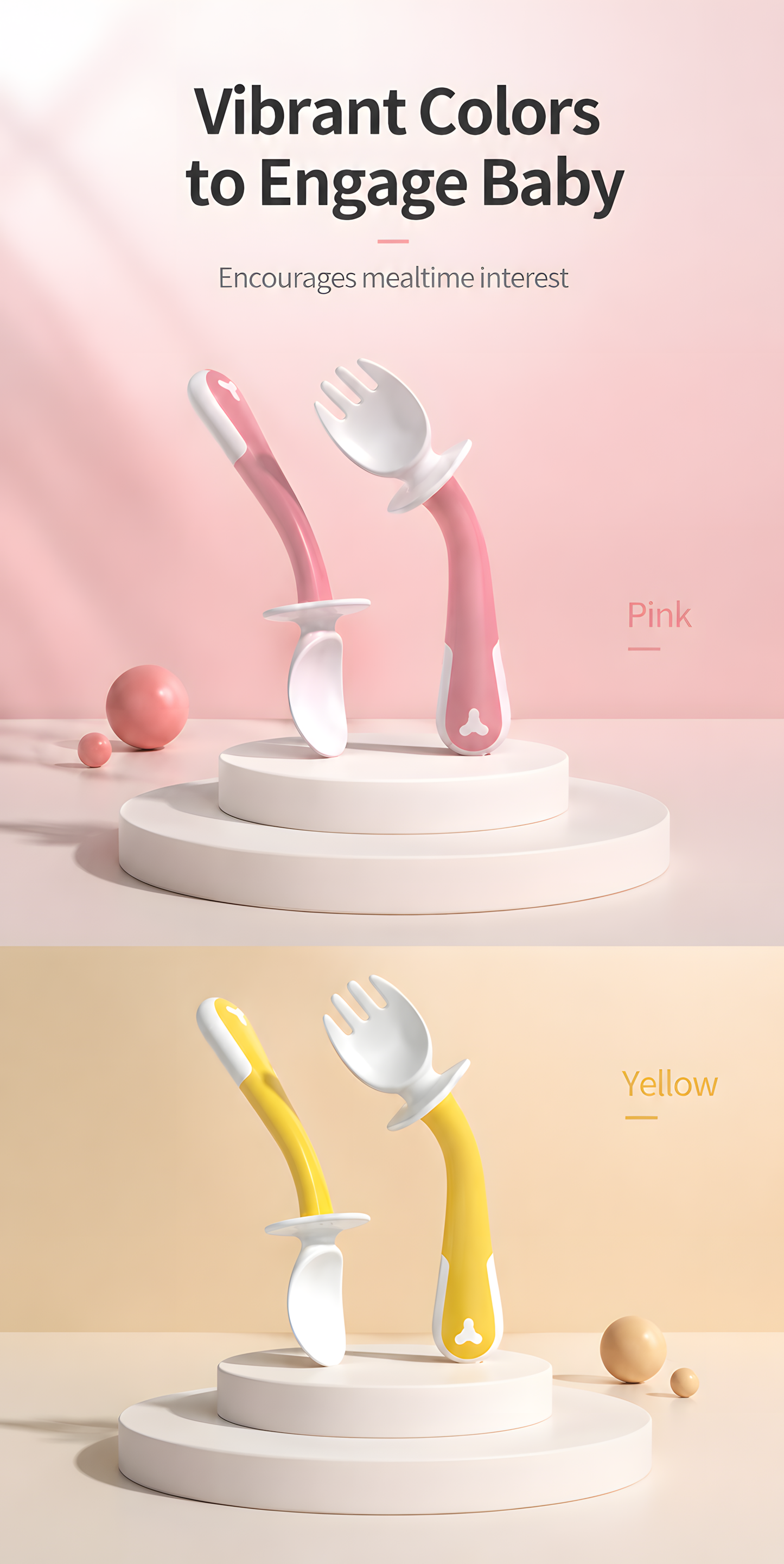 Bebetour Flex & Learn Spoon & Fork Set