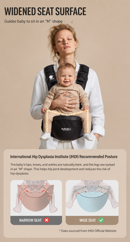 BeBeBus LightEase Pro Ergonomic Baby Carrier (6-Position)