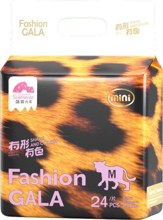 Enternal Summer Gala Shape and Colour Mini series Nappy Pack – Overnight Extra Absorbent