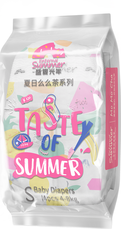 Enternal Summer Momo Cha Nappy Sample Pack - 4 Pcs