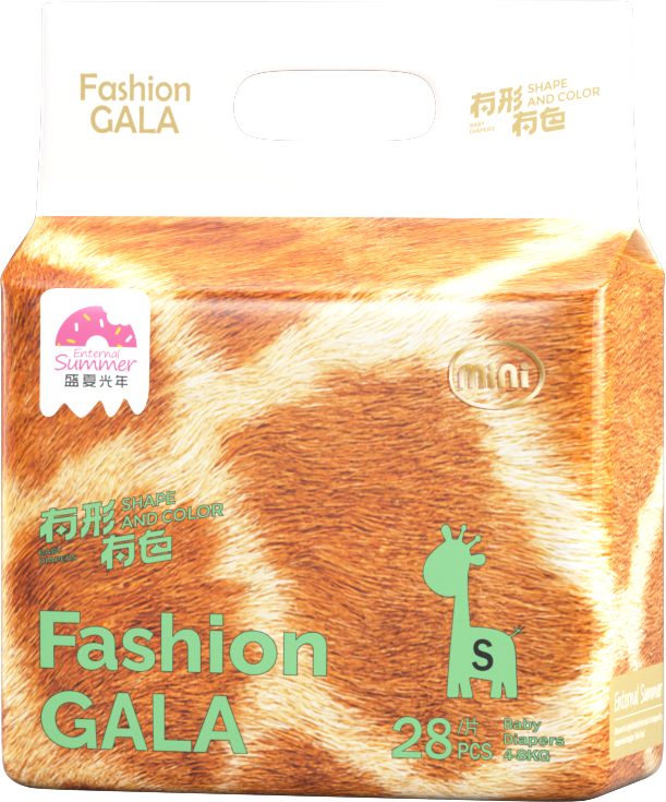 Enternal Summer Gala Shape and Colour Mini series Nappy Pack – Overnight Extra Absorbent