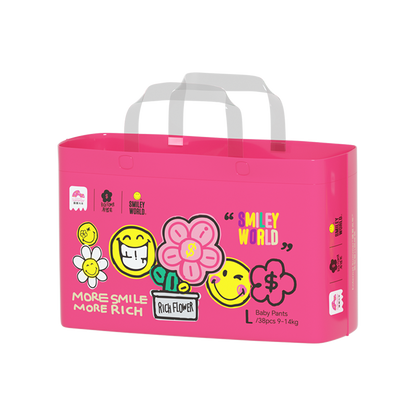 Enternal Summer Smiley x Rich Flower Series Nappy Pants Pack – Sensitive Skin Ultra Soft