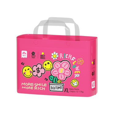 Enternal Summer Smiley x Rich Flower Series Nappy Pants Pack – Sensitive Skin Ultra Soft Enternal Summer