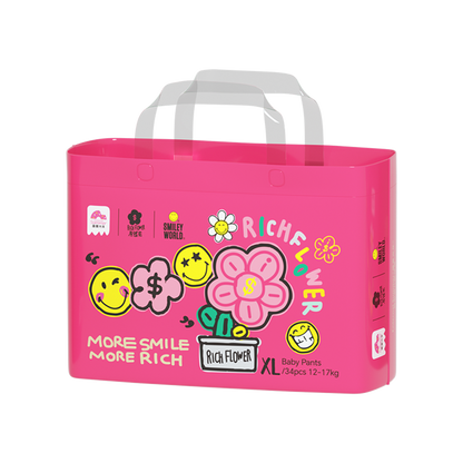 Enternal Summer Smiley x Rich Flower Series Nappy Pants Pack – Sensitive Skin Ultra Soft