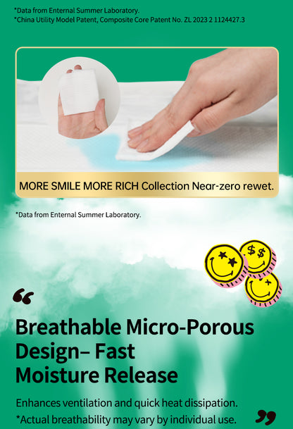 Enternal Summer Smiley x Rich Flower Series Nappy Pack – Sensitive Skin Ultra Soft
