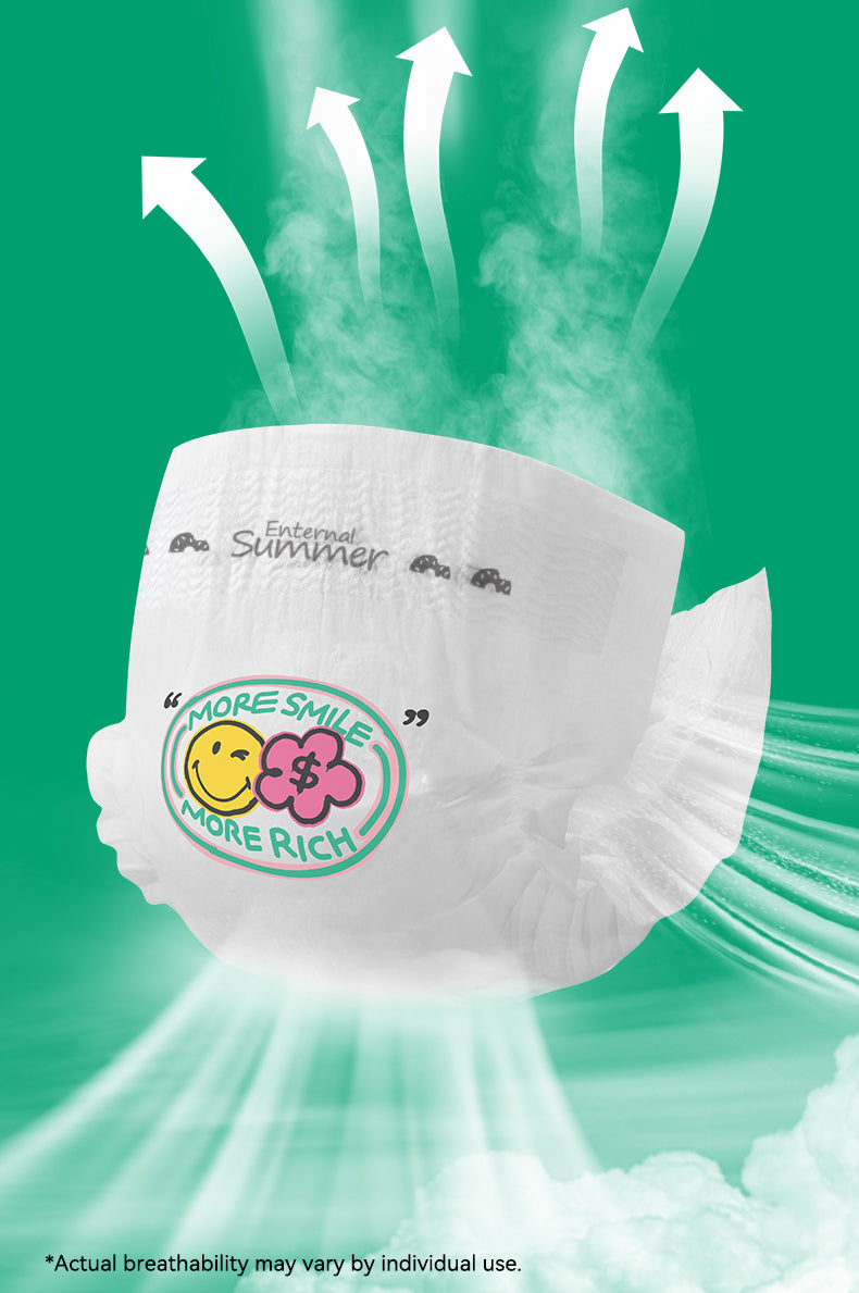 Enternal Summer Smiley x Rich Flower Series Nappy Pack – Sensitive Skin Ultra Soft