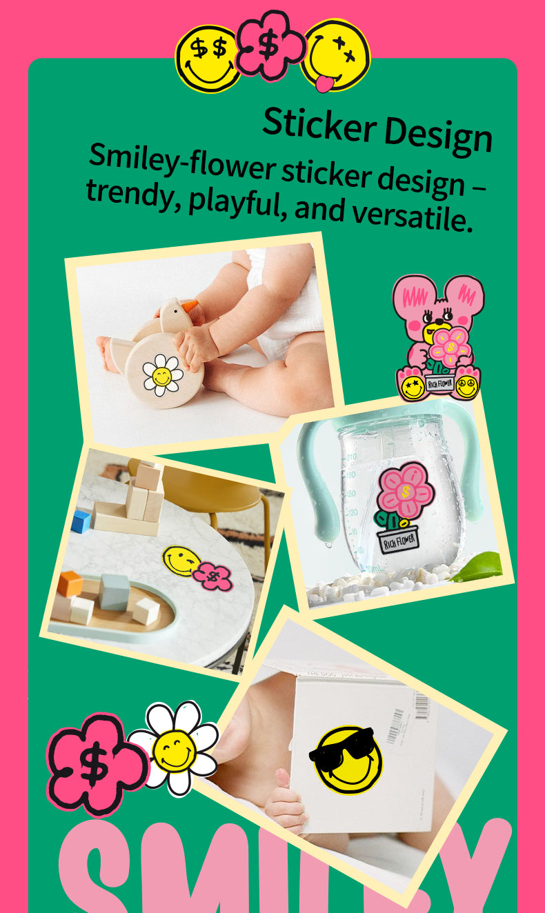Enternal Summer Smiley x Rich Flower Series Nappy Pack – Sensitive Skin Ultra Soft