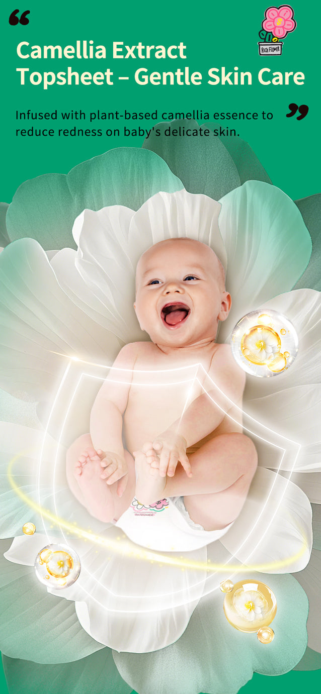 Enternal Summer Smiley x Rich Flower Series Nappy Pants Pack – Sensitive Skin Ultra Soft