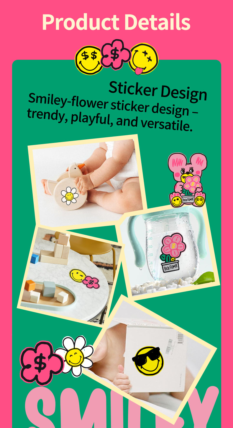 Enternal Summer Smiley x Rich Flower Series Nappy Pants Pack – Sensitive Skin Ultra Soft