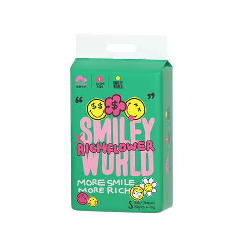 Enternal Summer Smiley Rich Flower Nappies – Luxury Skin Comfort